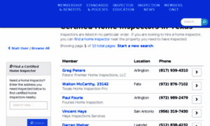 Texashomeinspector.org thumbnail