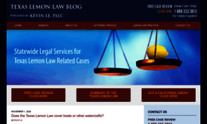 Texaslemonlawblog.com thumbnail