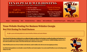 Texaspeachwebhosting.com thumbnail
