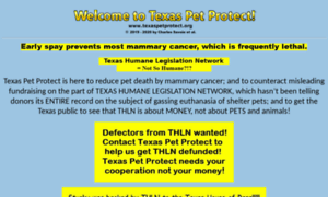 Texaspetprotect.org thumbnail