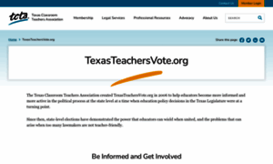 Texasteachersvote.org thumbnail