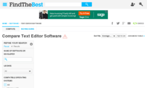 Text-editors.findthebest.com thumbnail