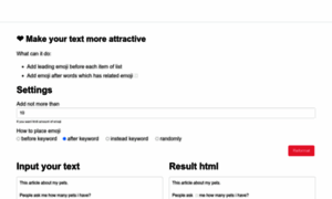 Text-emojify.com thumbnail