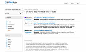Text-now-free-without-wifi-or-data.allbestapps.net thumbnail