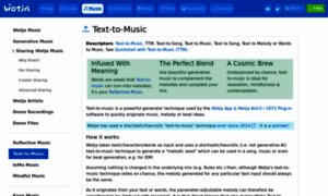 Text-to-music.com thumbnail