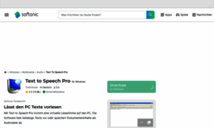 Text-to-speech-pro.softonic.de thumbnail