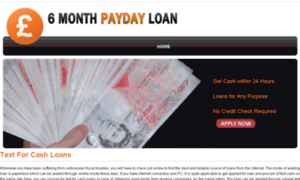 Text.for.cash.loans.6monthpaydayloan.me.uk thumbnail