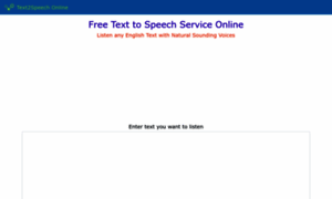 Text2speechonline.com thumbnail