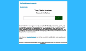 Texttwistfinder.com thumbnail