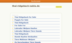Thai-ridgeback-nakia.de thumbnail