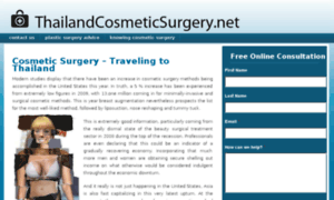 Thailandcosmeticsurgery.net thumbnail