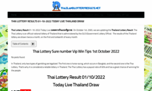 Thailandlotteryresults.net thumbnail