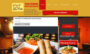 Thaitaniumrestaurant.com thumbnail
