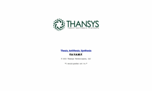 Thansys.com thumbnail