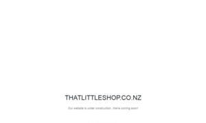 Thatlittleshop.co.nz thumbnail