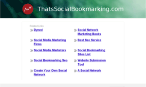 Thatssocialbookmarking.com thumbnail