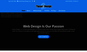 Thayer2design.com thumbnail