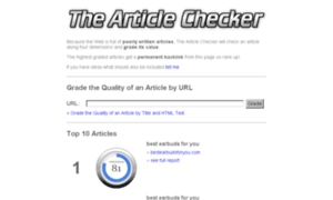 The-article-checker.com thumbnail
