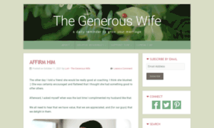 The-generous-wife.com thumbnail