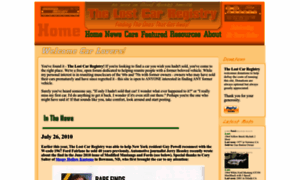 The-lost-car-registry.com thumbnail