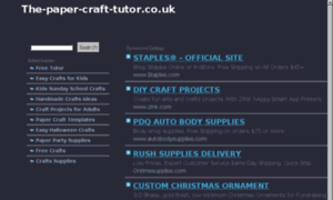 The-paper-craft-tutor.co.uk thumbnail