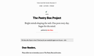 The-pastry-box-project.net thumbnail