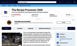 The-recipe-processor-2000.software.informer.com thumbnail