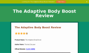 Theadaptivebodyboostreview.com thumbnail