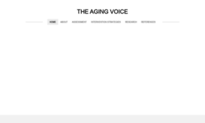 Theagingvoice.weebly.com thumbnail