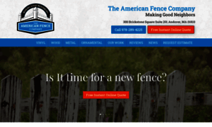 Theamericanfenceco.com thumbnail