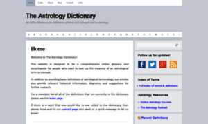 Theastrologydictionary.com thumbnail