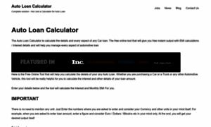 Theautoloancalculator.com thumbnail