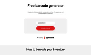 Thebarcodegenerator.com thumbnail
