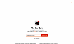 Thebearcave.substack.com thumbnail