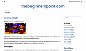Thebeginnerspoint.com thumbnail