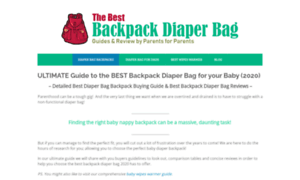 Thebestbackpackdiaperbag.com thumbnail