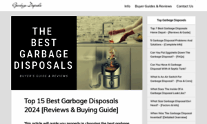 Thebestgarbagedisposals.com thumbnail