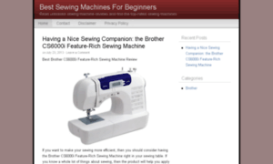 Thebestsewingmachinesforbeginners.com thumbnail