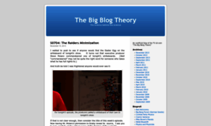 Thebigblogtheory.wordpress.com thumbnail