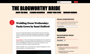 Theblogworthybride.wordpress.com thumbnail