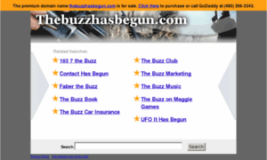 Thebuzzhasbegun.com thumbnail