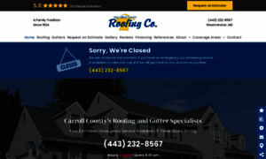 Thecarrollcountyroofingcompany.com thumbnail