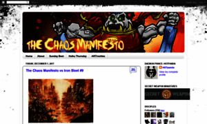 Thechaosmanifesto.blogspot.com thumbnail