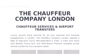 Thechauffeurservices.co.uk thumbnail