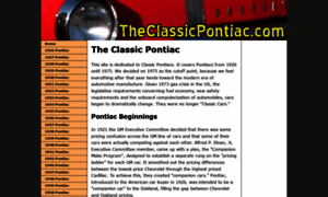 Theclassicpontiac.com thumbnail