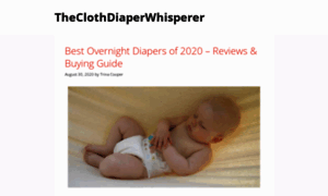 Theclothdiaperwhisperer.com thumbnail