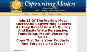 Thecopywritingmasters.com thumbnail