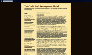 Thecreditbankdevelopmentmodel.blogspot.com thumbnail