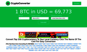 Thecryptocoinconverter.com thumbnail
