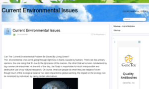 Thecurrentenvironmentalissues.org thumbnail
